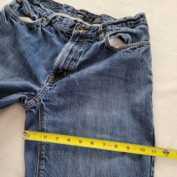 John Varvatos Men's Medium Wash Straight Leg Jeans Size 34R - Picture 6 of 10